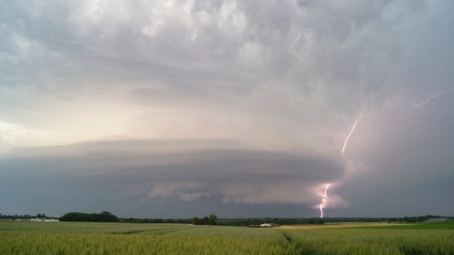 Supercell over Rouen (France)
